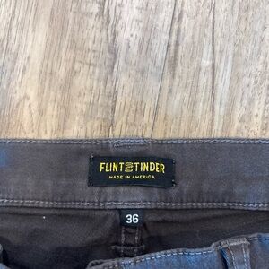 Flint & Tinder Pants Men's 36x34 Gray 365 5 Pocket Straight Leg. Workwear.